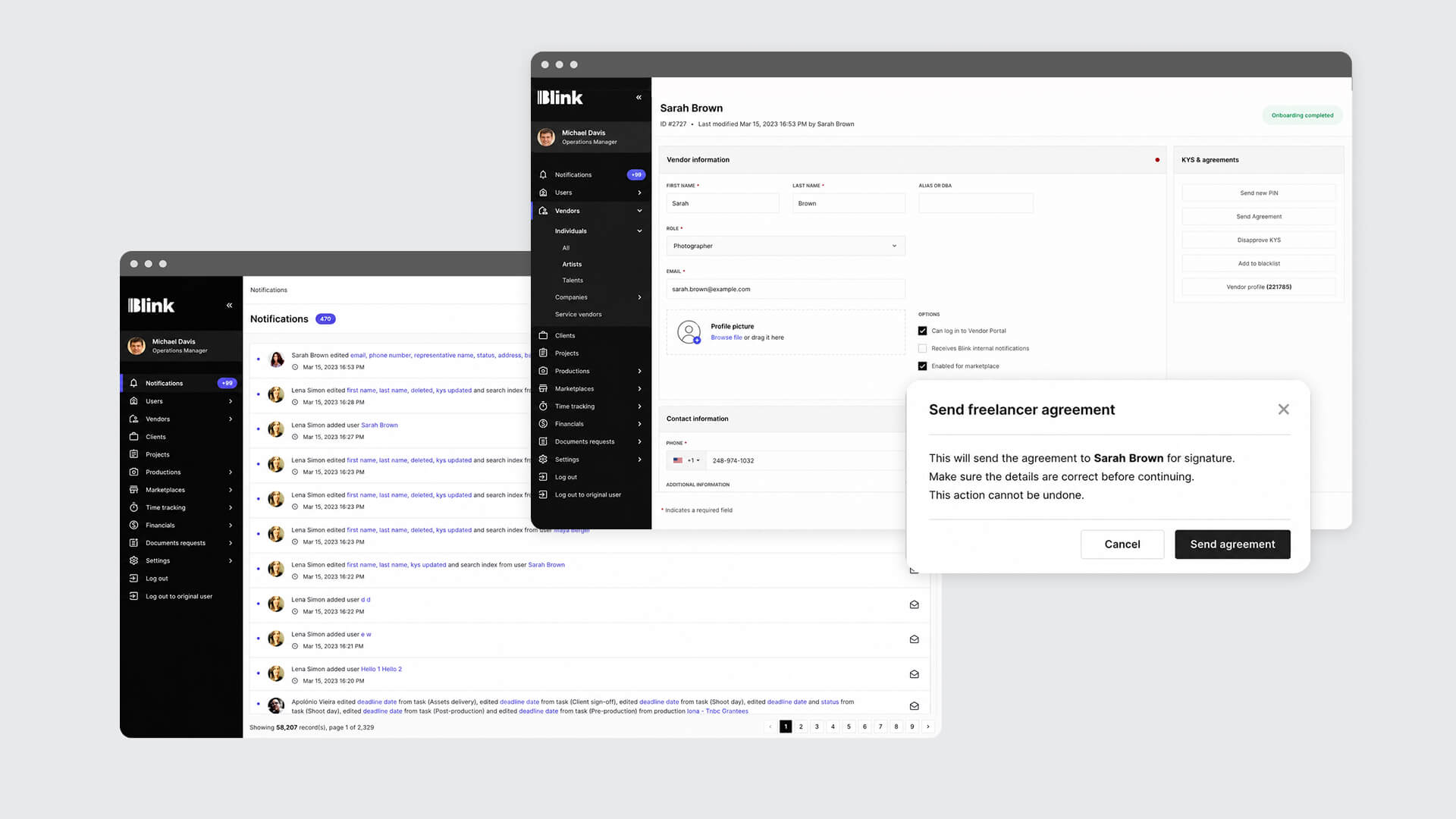 Pantalla de validación y aprobación en Content Studio